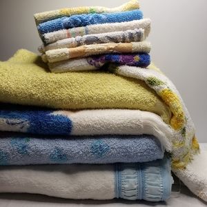 Vintage bath linens